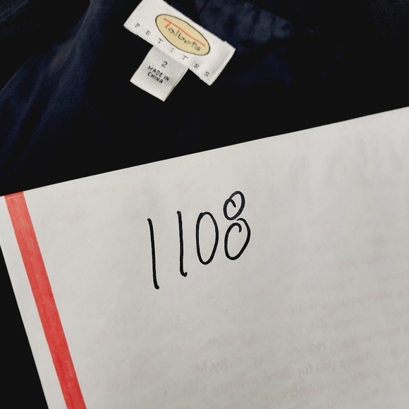 Talbots Black Long Sleeve 3 Button Up Blazer 1108 - Picture 7 of 7